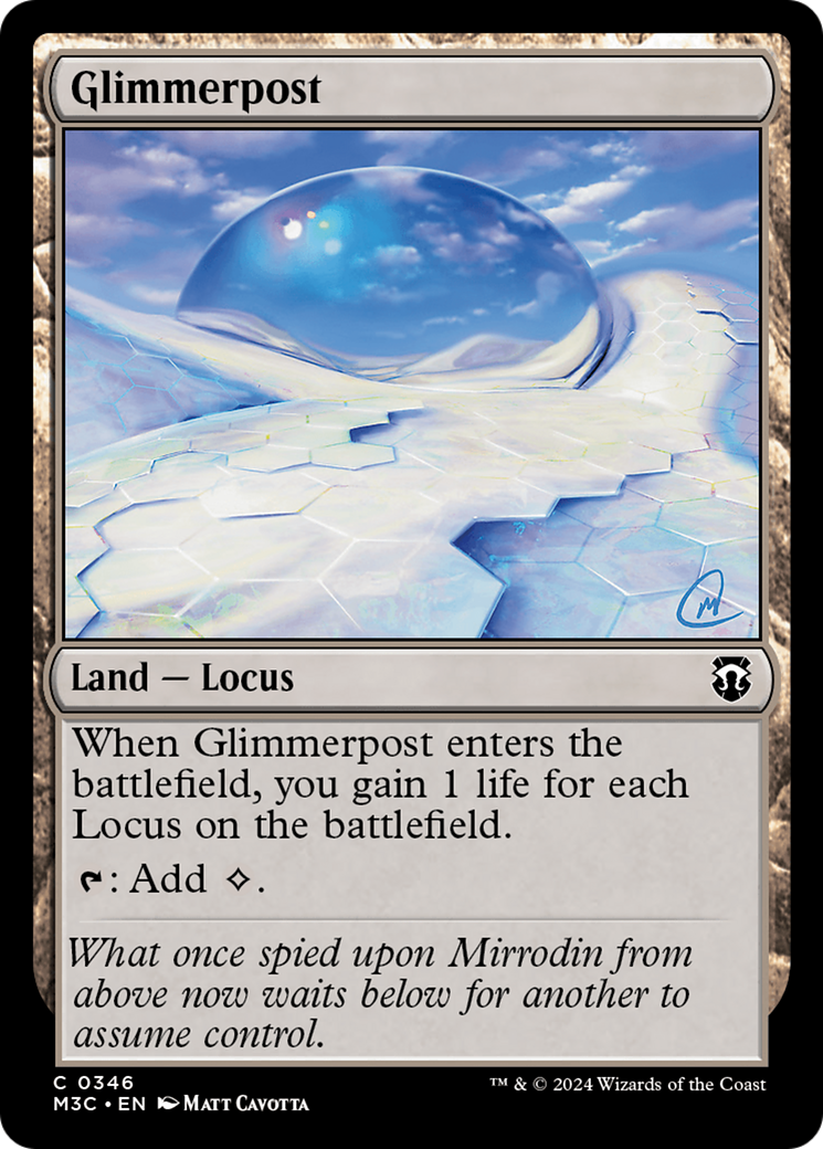 Glimmerpost (Ripple Foil) [Modern Horizons 3 Commander] | Fandemonia Ltd