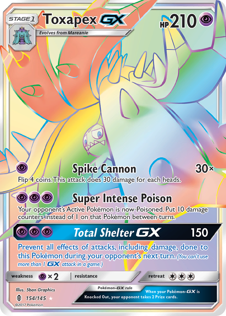 Toxapex GX (154/145) [Sun & Moon: Guardians Rising] | Fandemonia Ltd