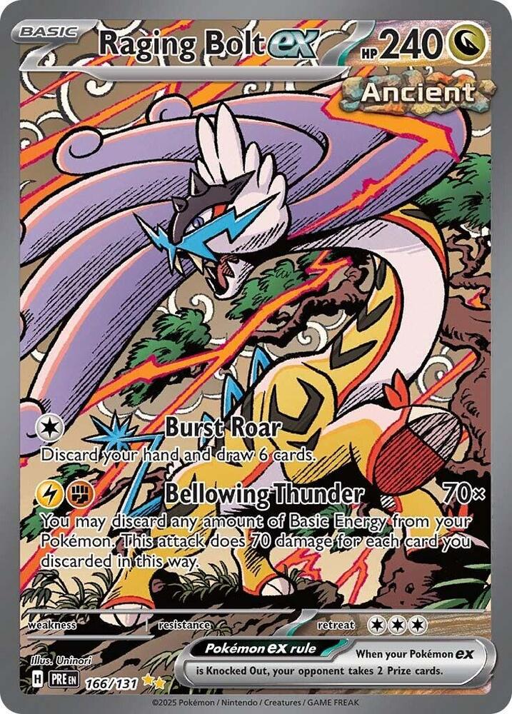 Raging Bolt ex (166/131) [Scarlet & Violet: Prismatic Evolutions] | Fandemonia Ltd