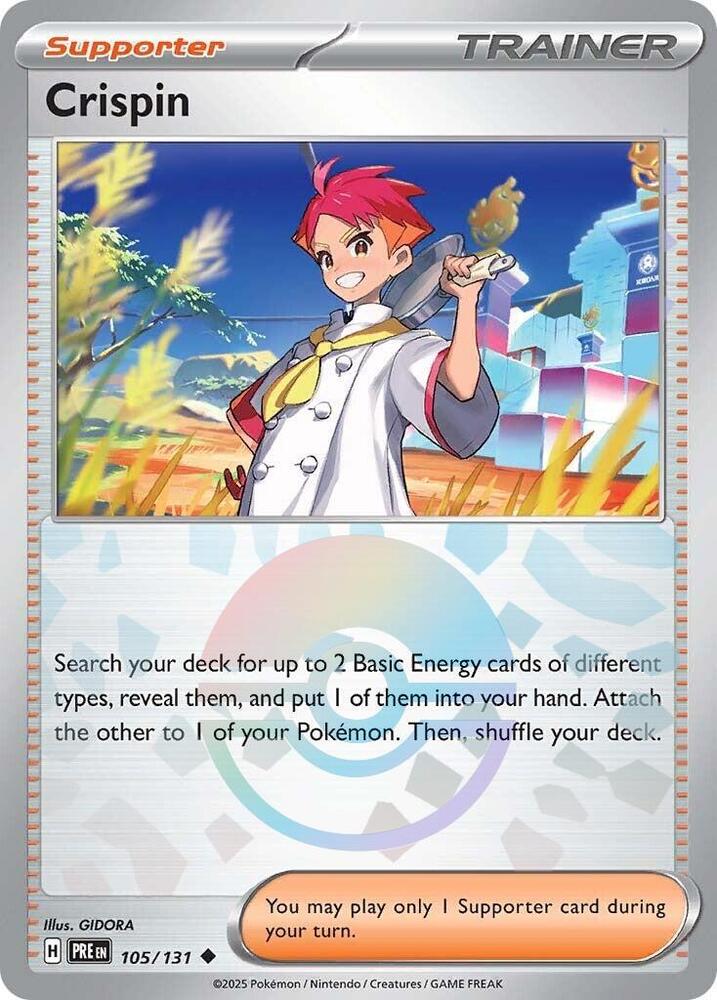 Crispin (105/131) (Poke Ball Pattern) [Scarlet & Violet: Prismatic Evolutions] | Fandemonia Ltd