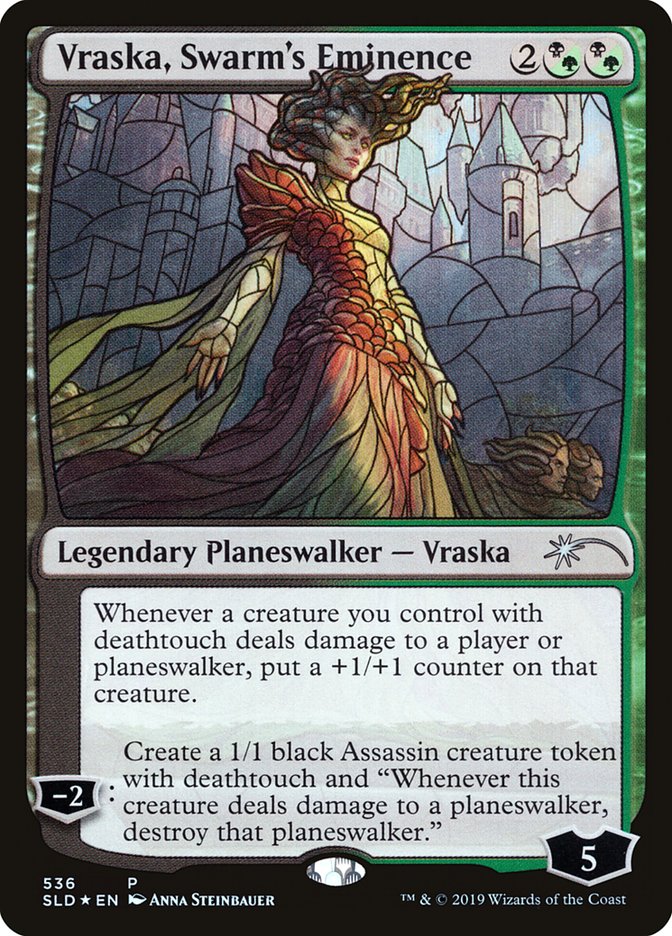 Vraska, Swarm's Eminence (Stained Glass) [Secret Lair Drop Promos] | Fandemonia Ltd