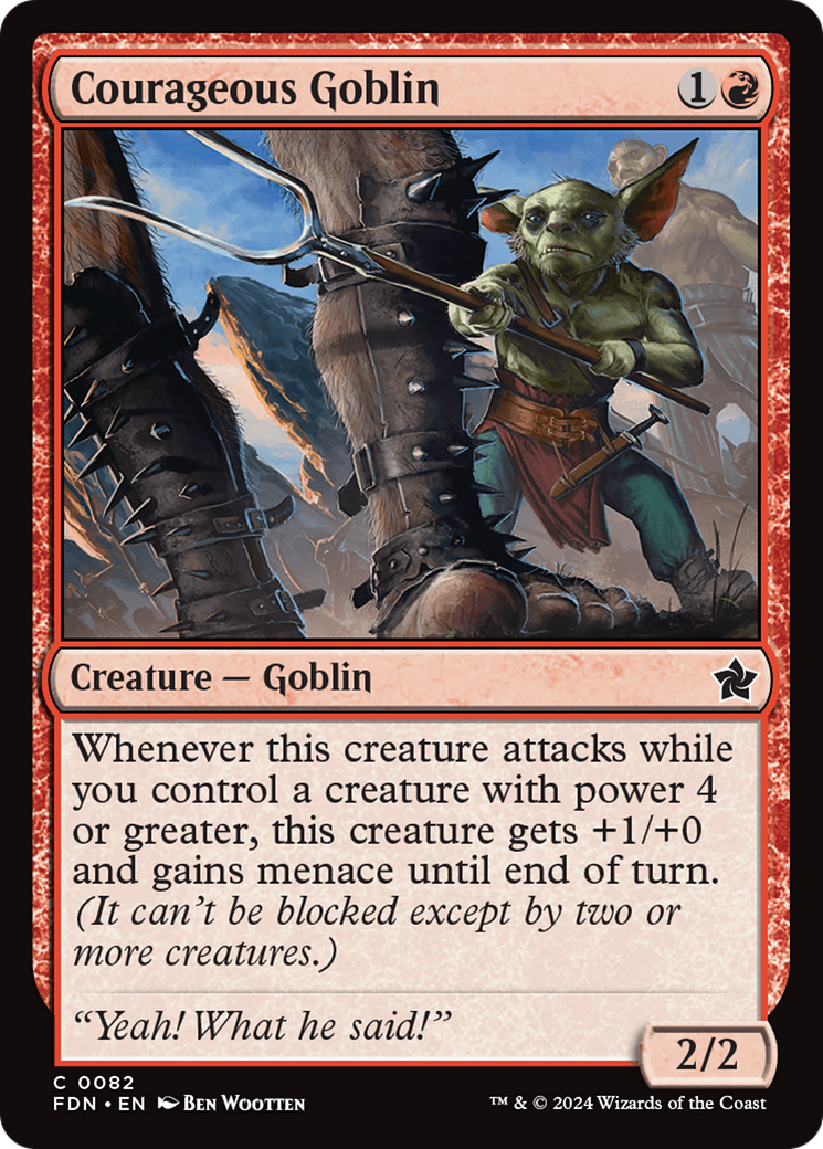 Courageous Goblin [Foundations] | Fandemonia Ltd