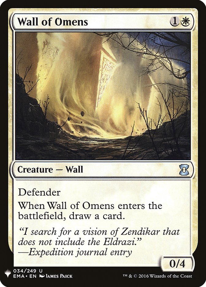 Wall of Omens [Mystery Booster] | Fandemonia Ltd