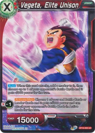 Vegeta, Elite Unison (BT10-005) [Rise of the Unison Warrior 2nd Edition] | Fandemonia Ltd