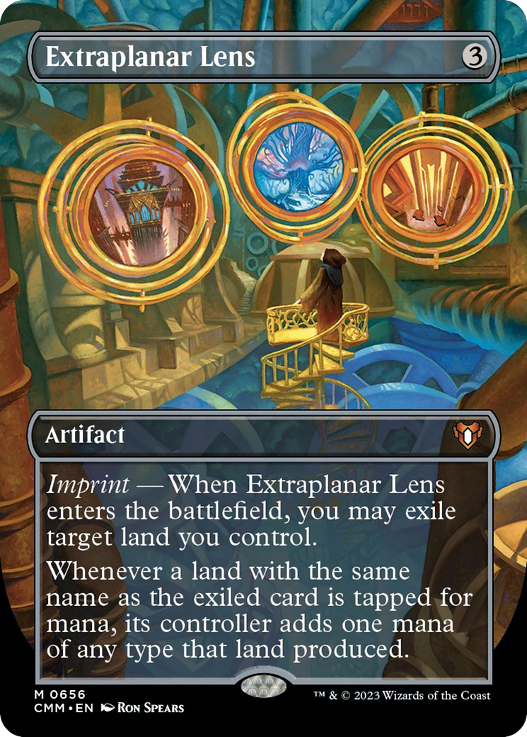 Extraplanar Lens (Borderless Alternate Art) [Commander Masters] | Fandemonia Ltd