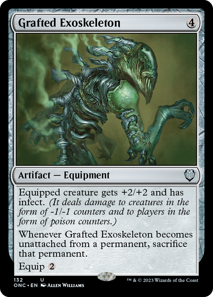 Grafted Exoskeleton [Phyrexia: All Will Be One Commander] | Fandemonia Ltd