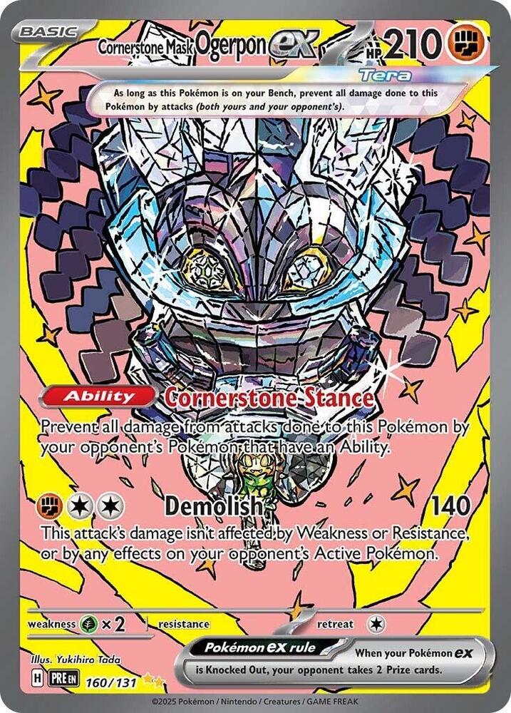 Cornerstone Mask Ogerpon ex (160/131) [Scarlet & Violet: Prismatic Evolutions] | Fandemonia Ltd