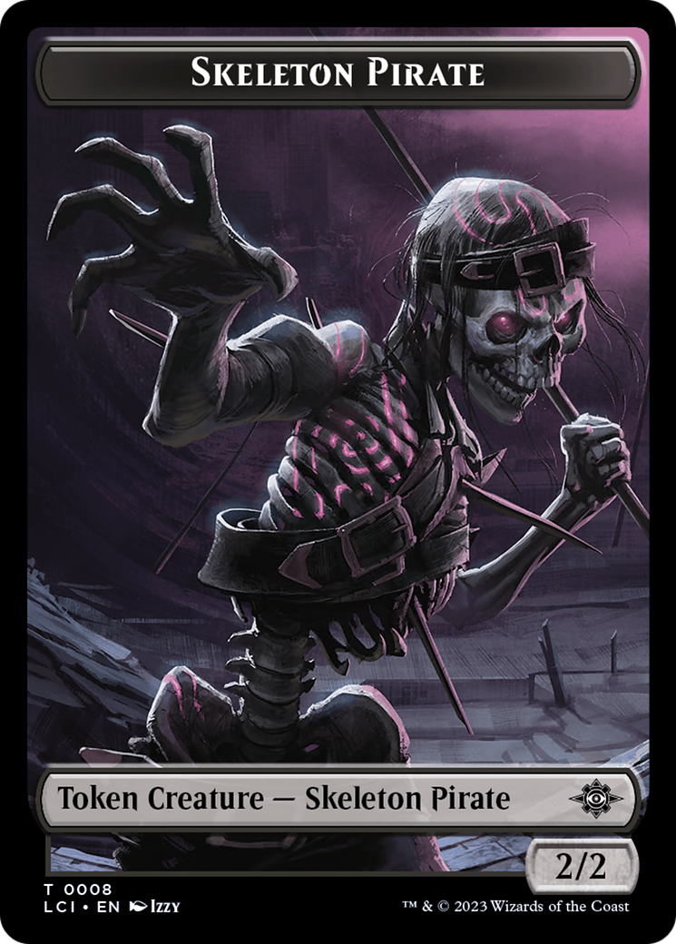 Skeleton Pirate Token [The Lost Caverns of Ixalan Tokens] | Fandemonia Ltd