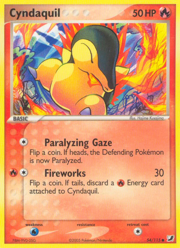 Cyndaquil (54/115) [EX: Unseen Forces] | Fandemonia Ltd