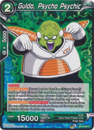 Guldo, Psycho Psychic (BT10-081) [Rise of the Unison Warrior 2nd Edition] | Fandemonia Ltd