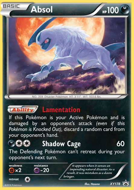 Absol (XY178) [XY: Black Star Promos] | Fandemonia Ltd