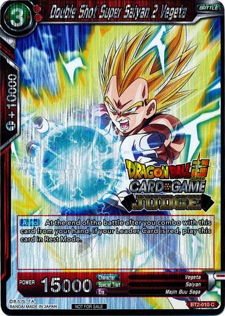 Double Shot Super Saiyan 2 Vegeta (BT2-010) [Judge Promotion Cards] | Fandemonia Ltd