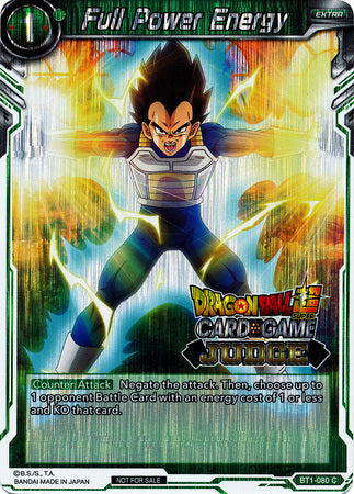 Full Power Energy (BT1-080) [Judge Promotion Cards] | Fandemonia Ltd