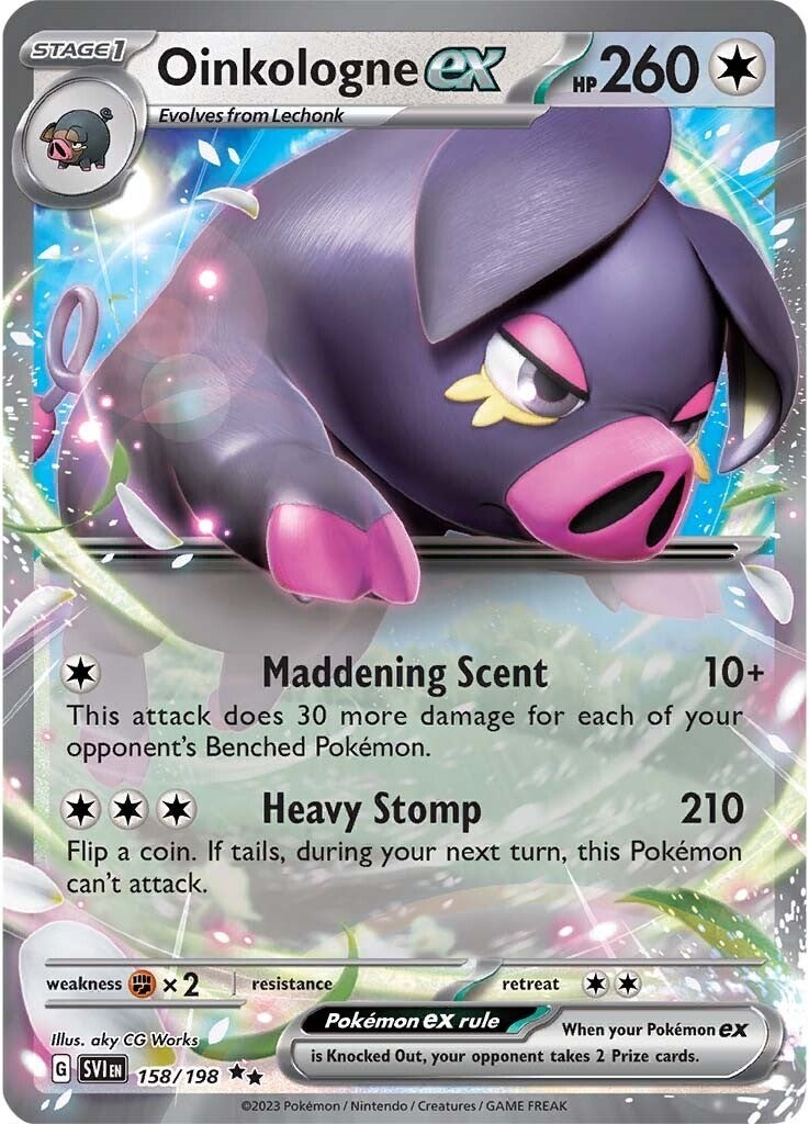 Oinkalogne ex (158/198) (Jumbo Card) [Scarlet & Violet: Base Set] | Fandemonia Ltd