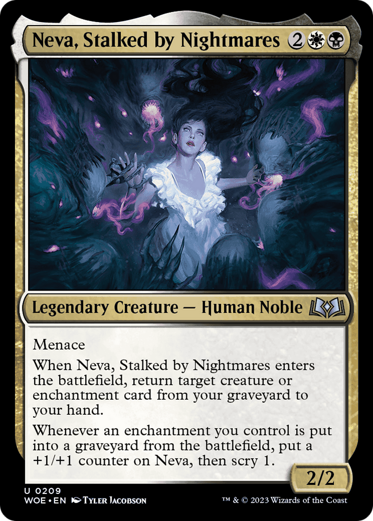 Neva, Stalked by Nightmares [Wilds of Eldraine] | Fandemonia Ltd