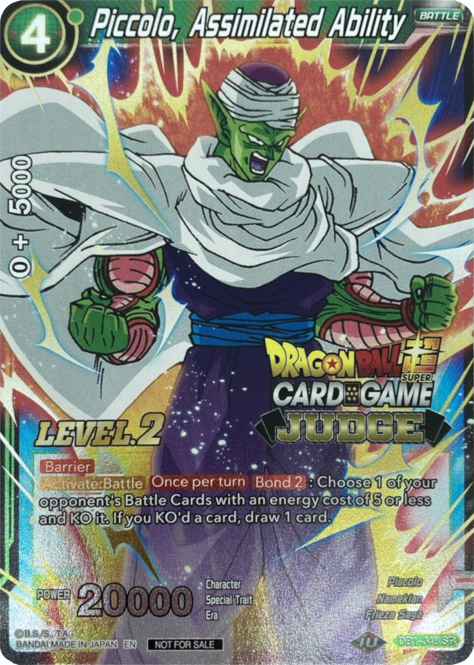 Piccolo, Assimilated Ability (Level 2) (DB1-048) [Judge Promotion Cards] | Fandemonia Ltd