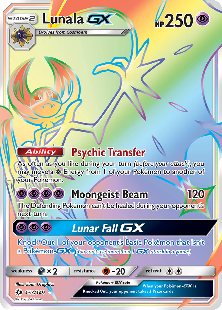 Lunala GX (153/149) [Sun & Moon: Base Set] | Fandemonia Ltd