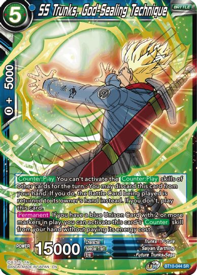 SS Trunks, God-Sealing Technique (Event Pack 08) (BT10-044) [Tournament Promotion Cards] | Fandemonia Ltd