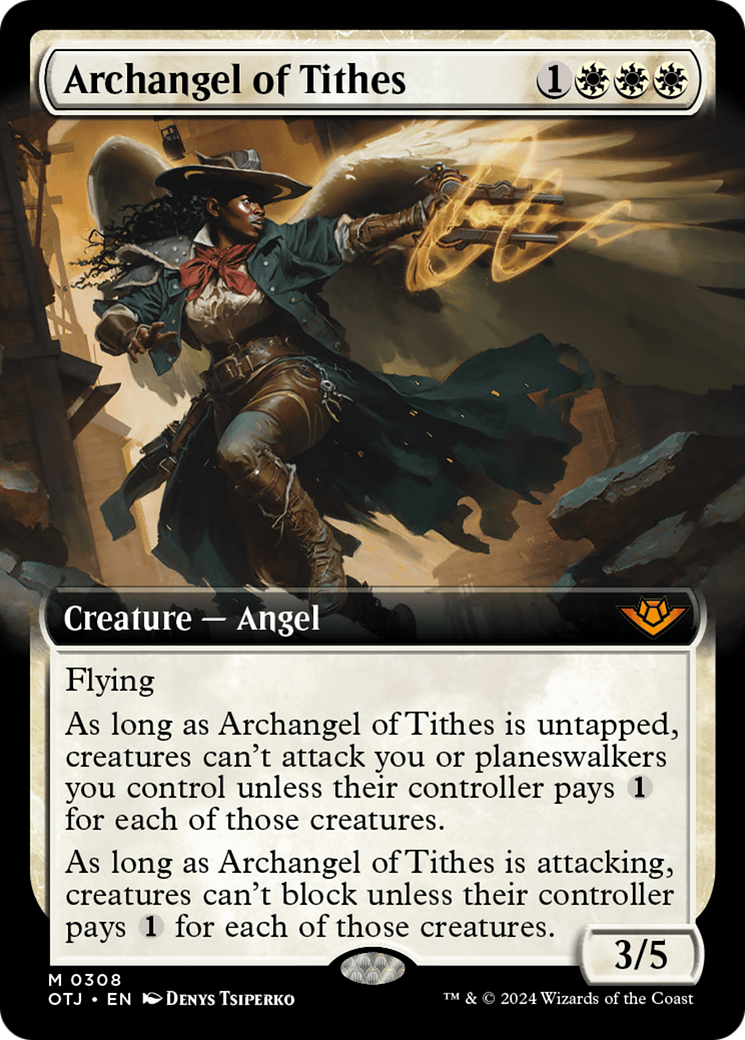 Archangel of Tithes (Extended Art) [Outlaws of Thunder Junction] | Fandemonia Ltd