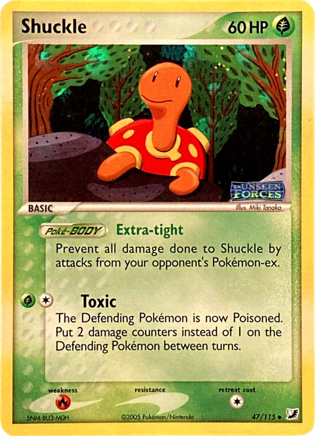 Shuckle (47/115) (Stamped) [EX: Unseen Forces] | Fandemonia Ltd