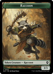 Rat // Raccoon Double-Sided Token [Bloomburrow Commander Tokens] | Fandemonia Ltd