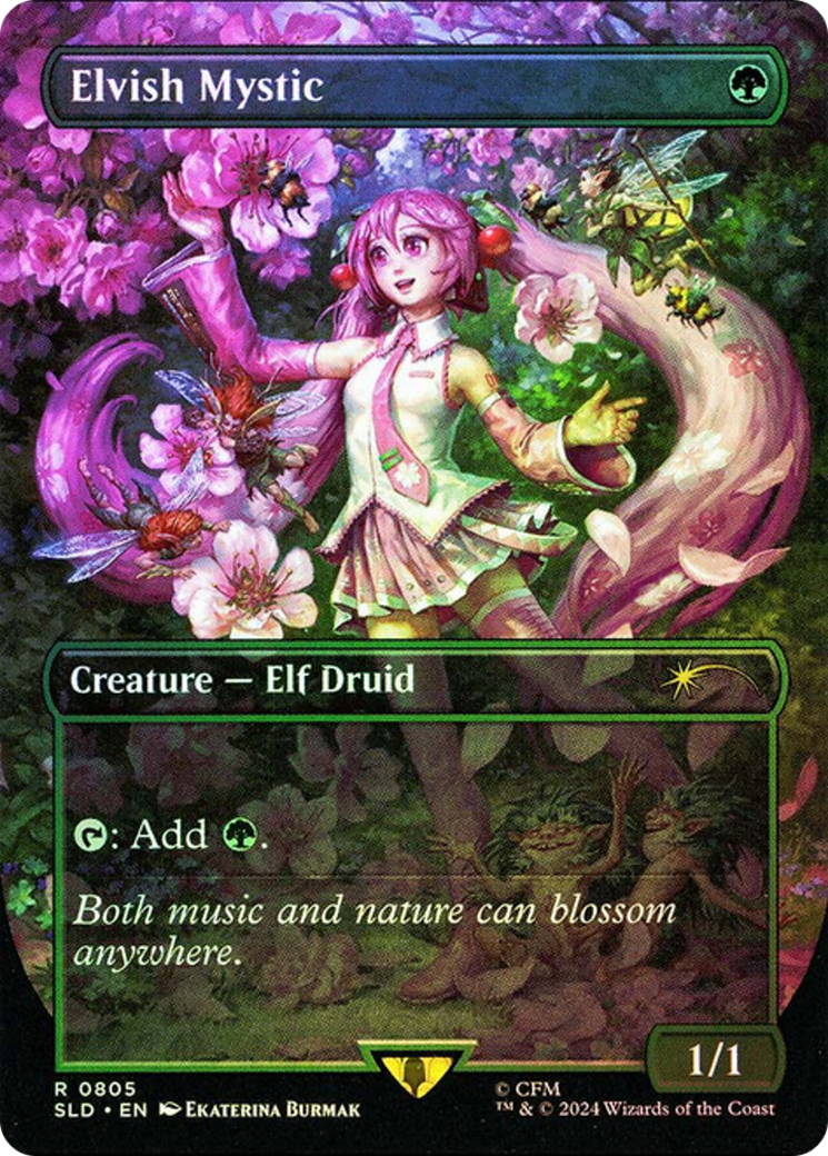 Elvish Mystic (0805) (Rainbow Foil) [Secret Lair Drop Series] | Fandemonia Ltd