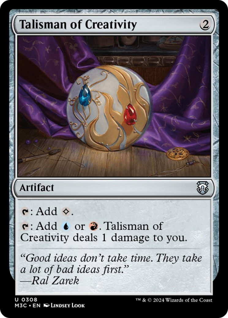 Talisman of Creativity (Ripple Foil) [Modern Horizons 3 Commander] | Fandemonia Ltd