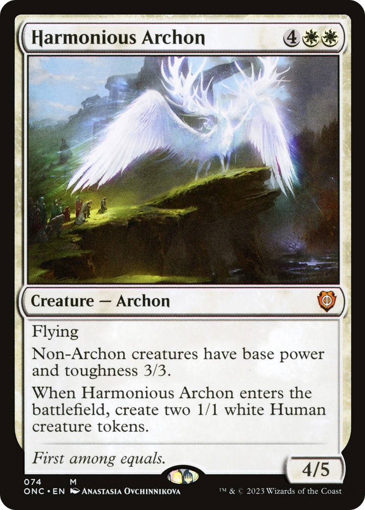 Harmonious Archon [Phyrexia: All Will Be One Commander] | Fandemonia Ltd