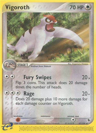 Vigoroth (47/109) [EX: Ruby & Sapphire] | Fandemonia Ltd