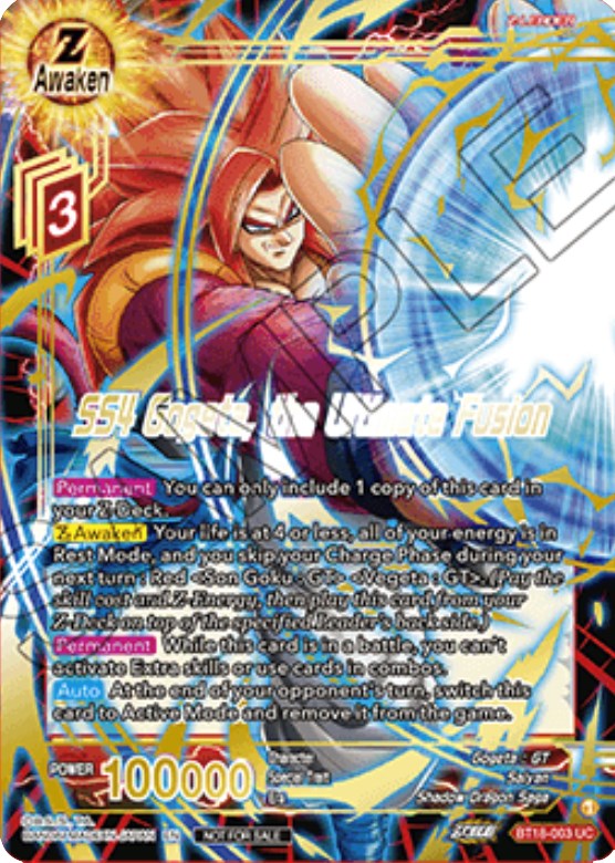 SS4 Gogeta, the Ultimate Fusion (Zenkai Cup 2022 Champion) (BT18-003) [Tournament Promotion Cards] | Fandemonia Ltd