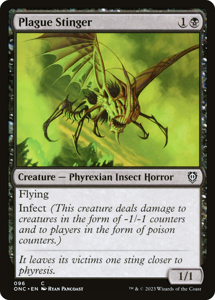 Plague Stinger [Phyrexia: All Will Be One Commander] | Fandemonia Ltd