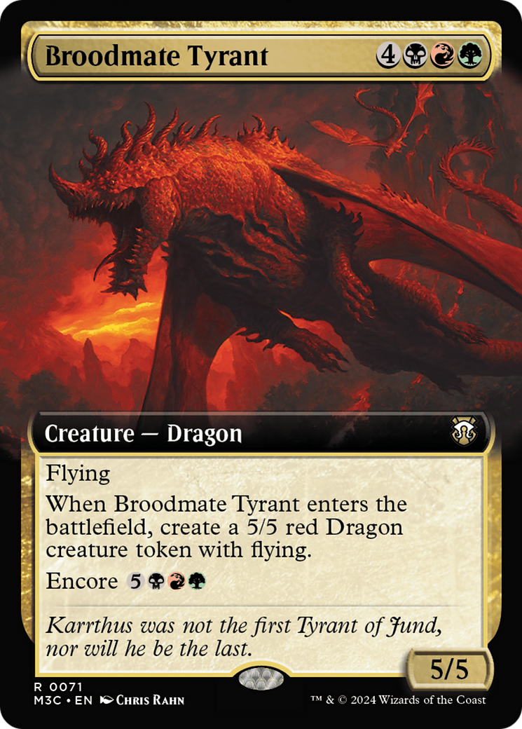 Broodmate Tyrant (Extended Art) [Modern Horizons 3 Commander] | Fandemonia Ltd