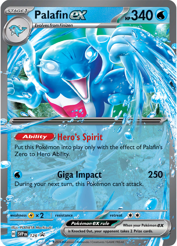 Palafin ex (126) (Jumbo Card) [Scarlet & Violet: Black Star Promos] | Fandemonia Ltd