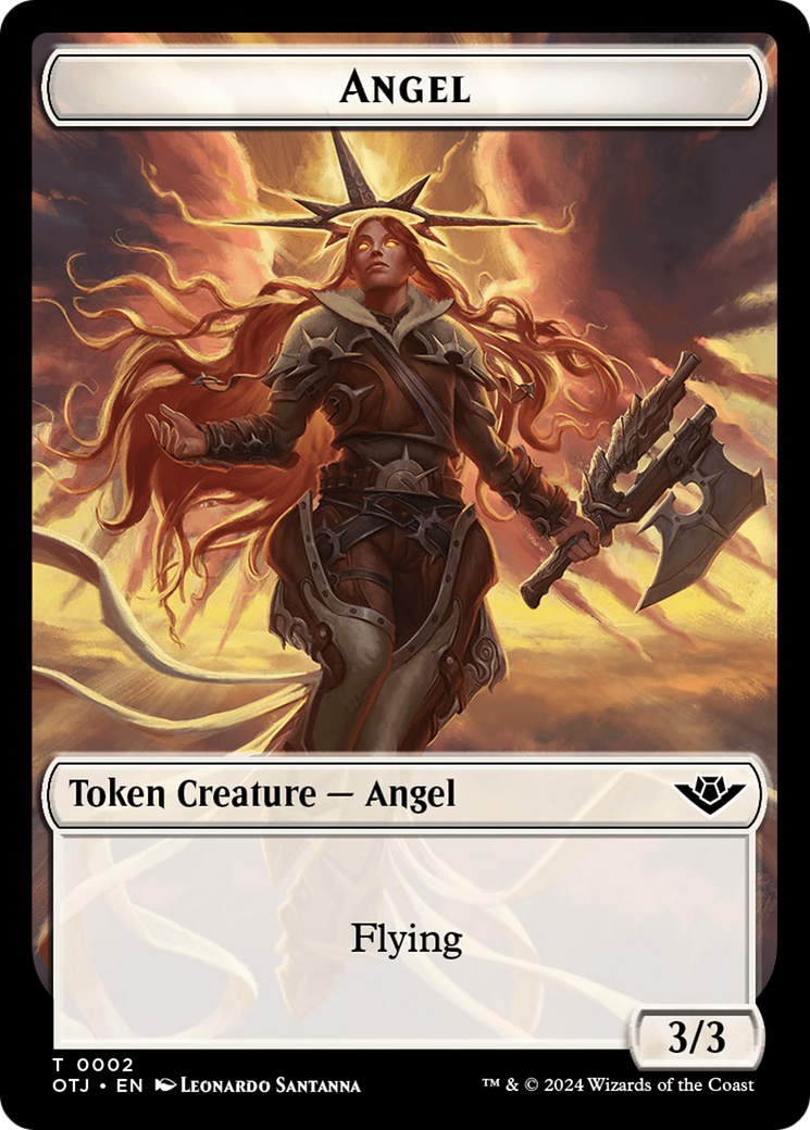 Angel Token [Outlaws of Thunder Junction Tokens] | Fandemonia Ltd