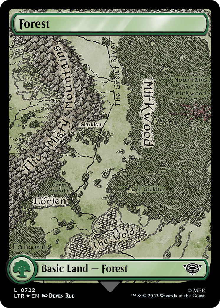 Forest (0722) (Surge Foil) [The Lord of the Rings: Tales of Middle-Earth] | Fandemonia Ltd