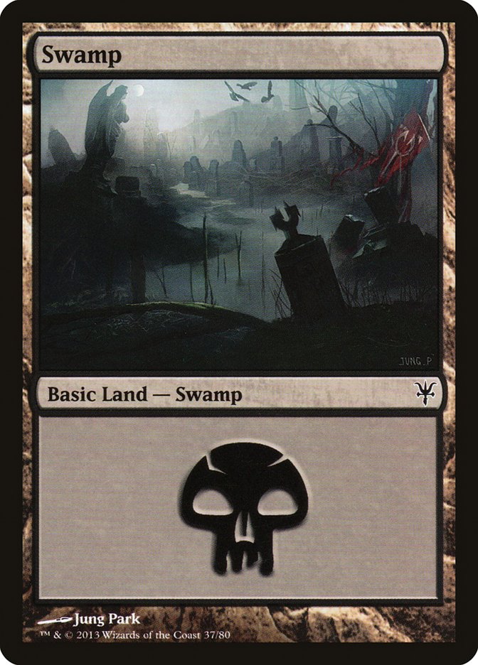 Swamp (37) [Duel Decks: Sorin vs. Tibalt] | Fandemonia Ltd