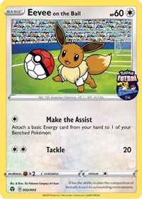 Eevee on the Ball (002/005) [Miscellaneous Cards] | Fandemonia Ltd