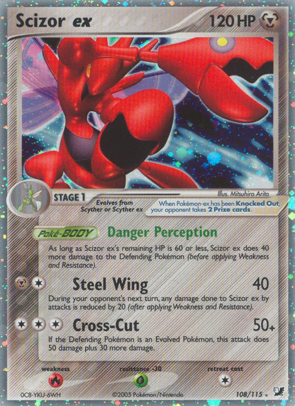 Scizor ex (108/115) [EX: Unseen Forces] | Fandemonia Ltd