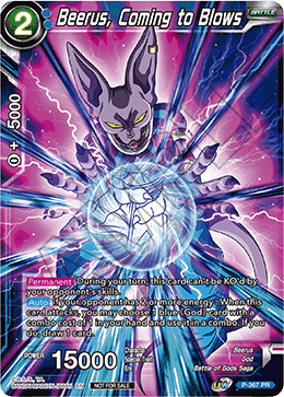 Beerus, Coming to Blows (Unison Warrior Series Boost Tournament Pack Vol. 7) (P-367) [Tournament Promotion Cards] | Fandemonia Ltd