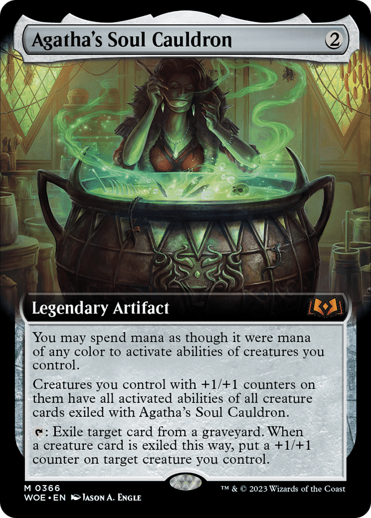 Agatha's Soul Cauldron (Extended Art) [Wilds of Eldraine] | Fandemonia Ltd