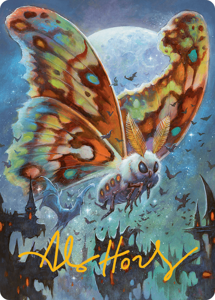 Luminous Broodmoth Art Card (Gold-Stamped Signature) [Bloomburrow Art Series] | Fandemonia Ltd