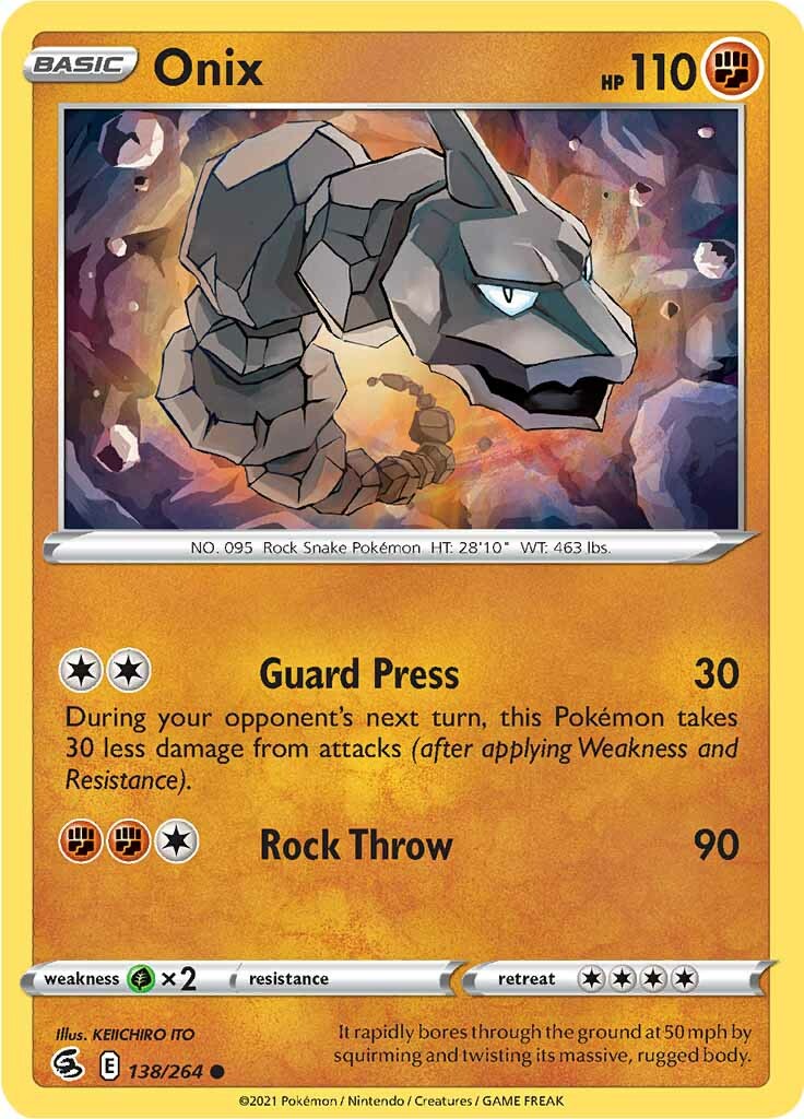 Onix (138/264) [Sword & Shield: Fusion Strike] | Fandemonia Ltd