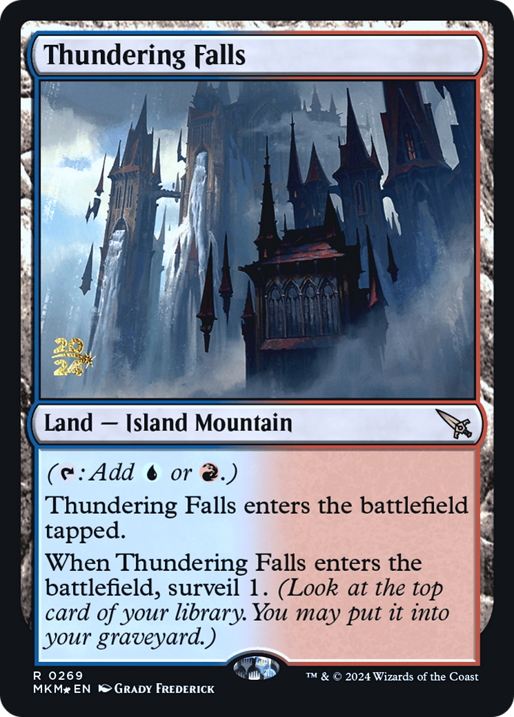 Thundering Falls [Murders at Karlov Manor Prerelease Promos] | Fandemonia Ltd