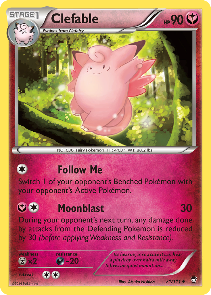 Clefable (71/111) [XY: Furious Fists] | Fandemonia Ltd