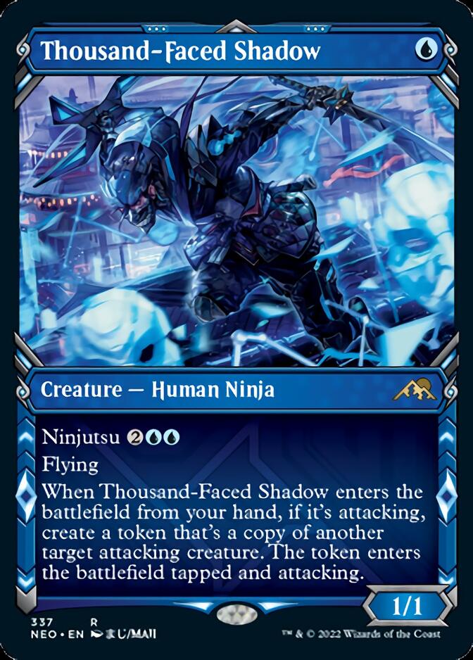 Thousand-Faced Shadow (Showcase Ninja) [Kamigawa: Neon Dynasty] | Fandemonia Ltd