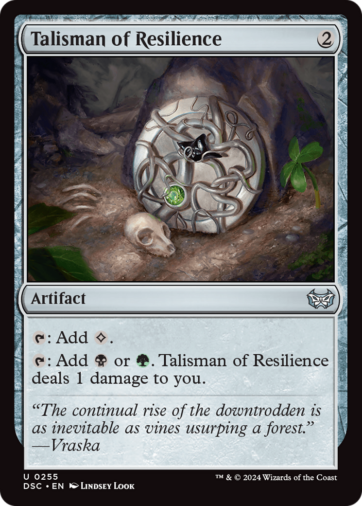 Talisman of Resilience [Duskmourn: House of Horror Commander] | Fandemonia Ltd