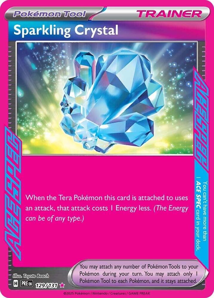 Sparkling Crystal (129/131) [Scarlet & Violet: Prismatic Evolutions] | Fandemonia Ltd