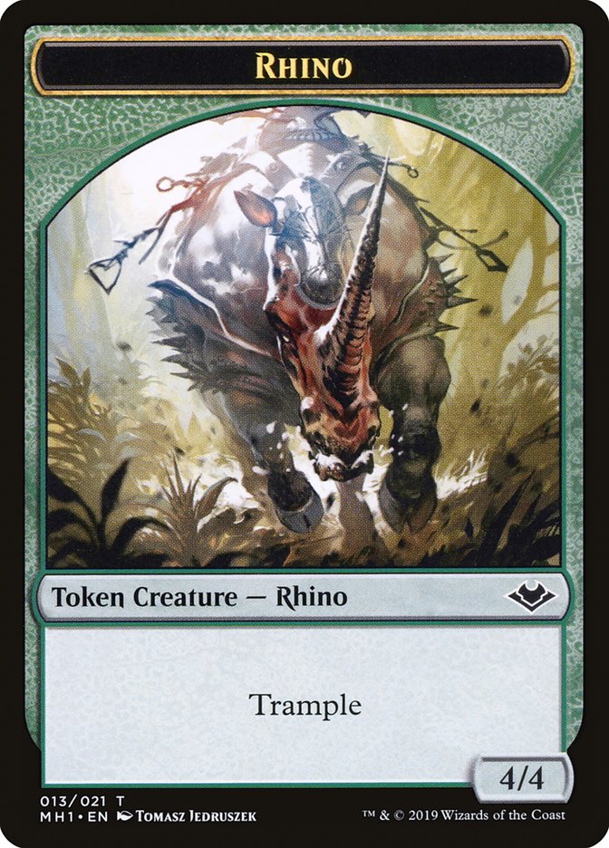 Goblin (010) // Rhino (013) Double-Sided Token [Modern Horizons Tokens] | Fandemonia Ltd