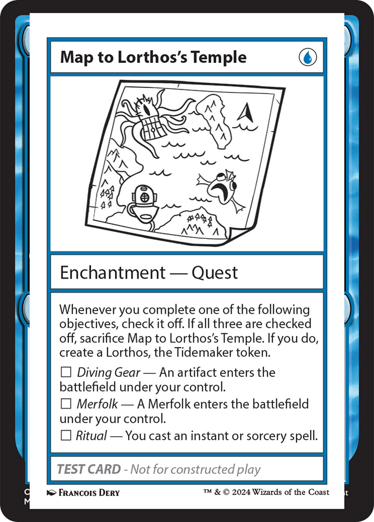 Map to Lorthos's Temple [Mystery Booster 2 Playtest Cards] | Fandemonia Ltd