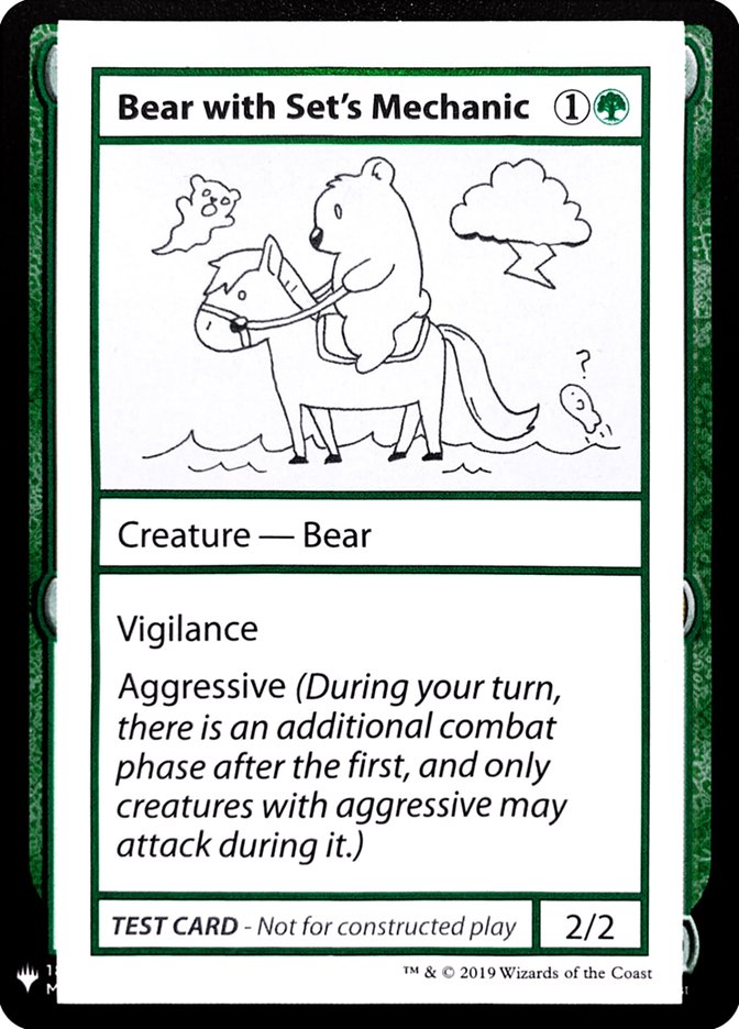 Bear with Set's Mechanic [Mystery Booster Playtest Cards] | Fandemonia Ltd